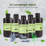 ELEGOO ABS-Like Plant-Based 3D Printer Resin with Low Odor and High Precision, 405nm UV Resin, and Quick Curing for Mars Saturn Jupiter MSLA DLP LCD 3D Printing - Clear Green 1000g ELEGOO