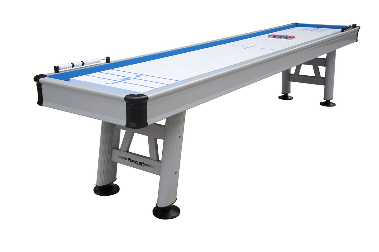 Playcraft Extera 12' Outdoor Shuffleboard Table with 20" Playfield Playcraft