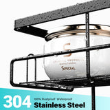 Aitatty Over the Door Shower Caddy Hanging: Black Rustproof Shower Organizer over the Door - No Drilling Bathroom Rack for Inside Aitatty