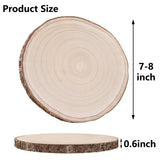 10 Pcs Natural Paulownia Wood Slices 7-8 Inches,Wood Slices for Centerpieces Table Decorations,Unfinished Rounds Wood for Crafts,Wood Slice for Rustic Wedding Decoration Projects Ninekong