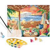 Ravensburger CreArt Cozy Cabana Paint by Numbers Kit for Adults - Painting Arts and Crafts for Ages 14 and Up Ravensburger