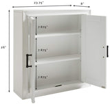 Crosley Furniture Tara Wall Mounted Bathroom Storage Medicine Cabinet with Shelves, Vintage White Crosley Furniture