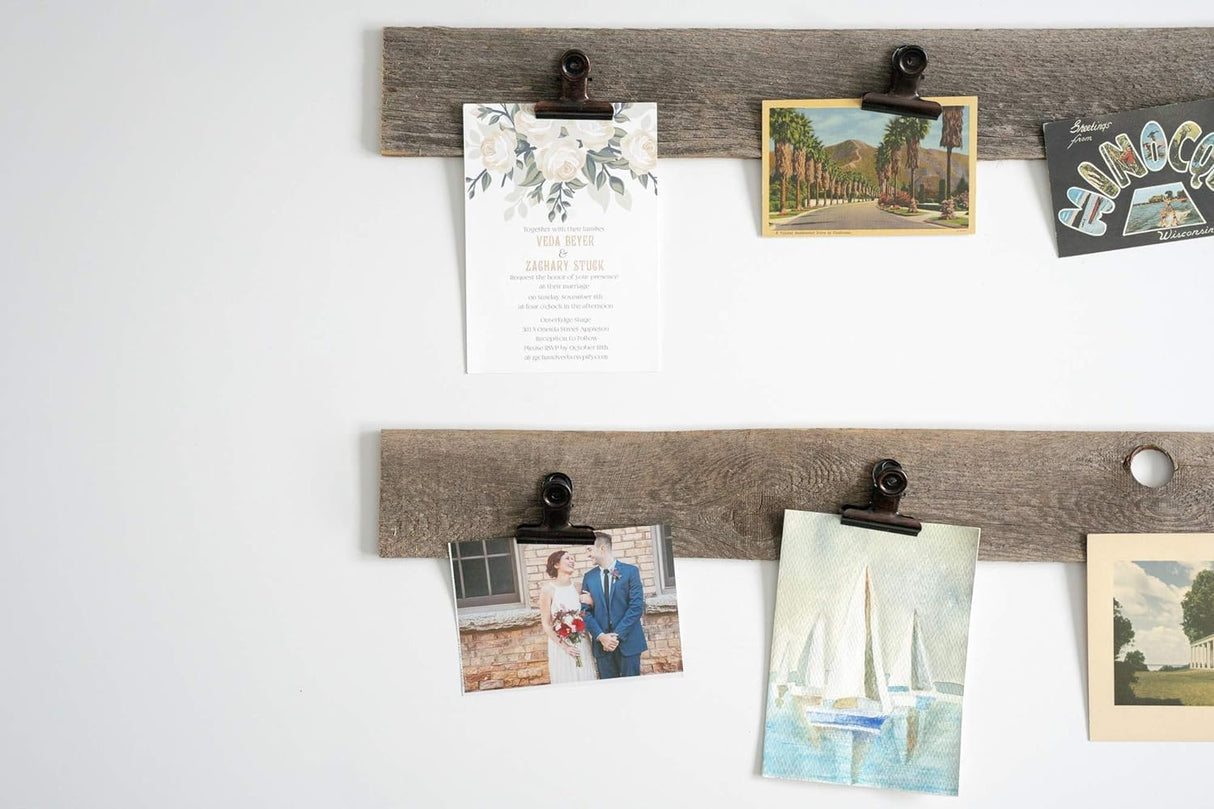 BarnwoodUSA Rustic Farmhouse Reclaimed Bundle | 24 inch Plank Wall Panels Remodeling| DIY Repurposed Decoration Shiplap Natural Weathered Gray Pack of 6 Planks BarnwoodUSA LLC