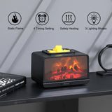 MeplLivs Static Flame Fireplace Electric Wax Melt Warmer PTC Heating Plate Monochromatic Wax Burner Fragrance Wax Warmer for Home Office Gifts & Decor£¨Black£© MeplLivs