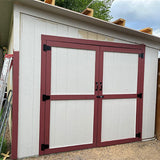 Letowe Heavy Duty Gate Hinges 4 Pack, Black Iron 3.5 Inch Door Hinges for Wood Shed Barn Door Fence Gate Swing Door (Screws Included) Letowe