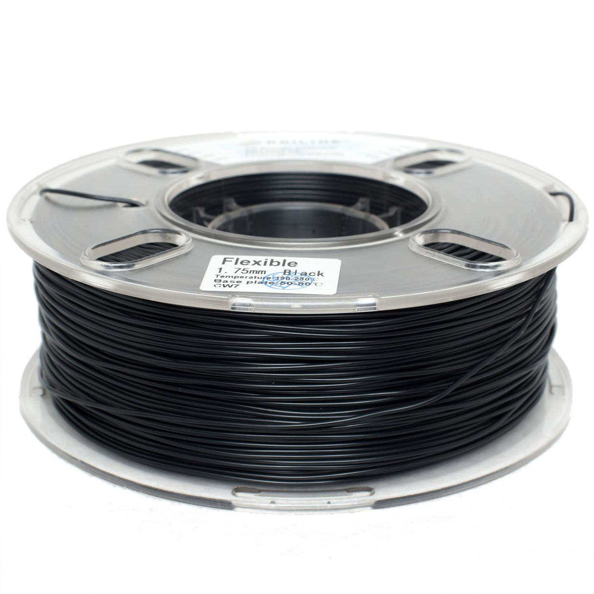 PRILINE TPU Filament PRILINE,98A TPU Flexible Soft 3D Printer Filament 1KG 1.75mm Spool,Black PRILINE