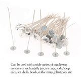 MILIVIXAY 100pcs 6inch Soy Candle Wicks for Candle Making - Coated with Natural Soy Wax, Low Smoke - Cotton Threads Woven with Paper -Thick Candle Wick with Base. MILIVIXAY