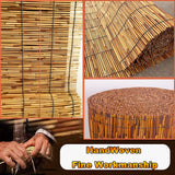 Retro Bamboo Roll-Up Blinds for Outdoor & Indoor Sun Protection Lnder