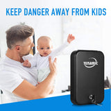 Tenamic Pistol Safe, Portable Travel Gun Safe, Solid Steel Handgun Lock Box for Home, Gun Safes for Car, Black Tenamic