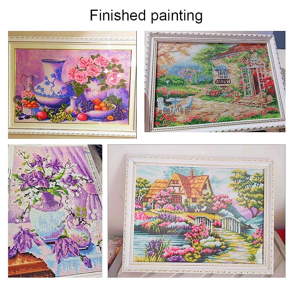 5D Diamond Art Painting Kits for Adults American Native Indian Horse Round Full Drill Gems Cross Stitch Art Kit Canvas Painting by Diamond Mosaic Craft for Home Decoration 40x50cm(3) WoodArtSupply