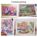 5D Diamond Art Painting Kits for Adults American Native Indian Horse Round Full Drill Gems Cross Stitch Art Kit Canvas Painting by Diamond Mosaic Craft for Home Decoration 40x50cm(3) WoodArtSupply