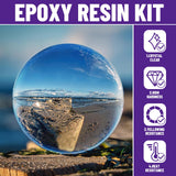 Bond Craftor Epoxy Resin Kit 1Gallon, Clear Crystal Resina Epoxica Food Safe, Casting Resin for Art Craft, Jewelry Making, DIY Bond Craftor