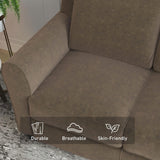 Bonzy Home 80.7" Brown Couch, 3 Seater Sofa for Living Room, Modern Comfy Couches with Thick Cushion for Home Apartment Office Bonzy Home