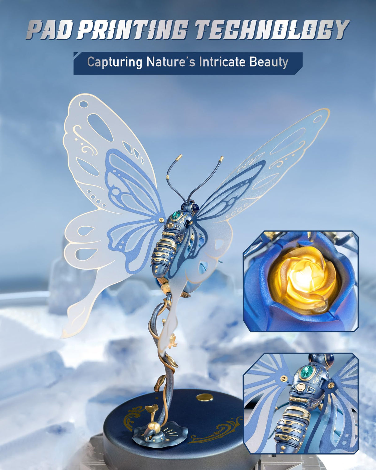 ROKR 3D Metal Puzzles for Adults - Metal Model Kits to Build - Crafts for Adults & Teenagers - Gifts for Boys & Girls ROKR