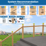 Muzata Upgraded Multi Angle Drill Guide Fit 30 45 90 Degree Cable Railing Kit Stair Visible Template Jig 4 Sizes Guide Track for Straight and Angle Hole Wood Post CT24 CT1 Muzata