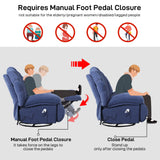 HOMYEDAMIC Recliner Chair Rocker Swivel, Comfortable Soft Fabric Shell Shape with Storage 360 Swivel Manual Big Tall Single Reclining Sofa for Adults Living Room Bedroom (NMH-Grey) HOMYEDAMIC