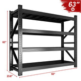 5000LBS Storage Shelves, 4 Tier Adjustable Industrial Garage Shelving, Heavy Duty 63" W x 24" D x 63" H Metal Shelving Unit, Utility Rack Shelf for Storage, Warehouse, Pantry, Workshop Abesthink
