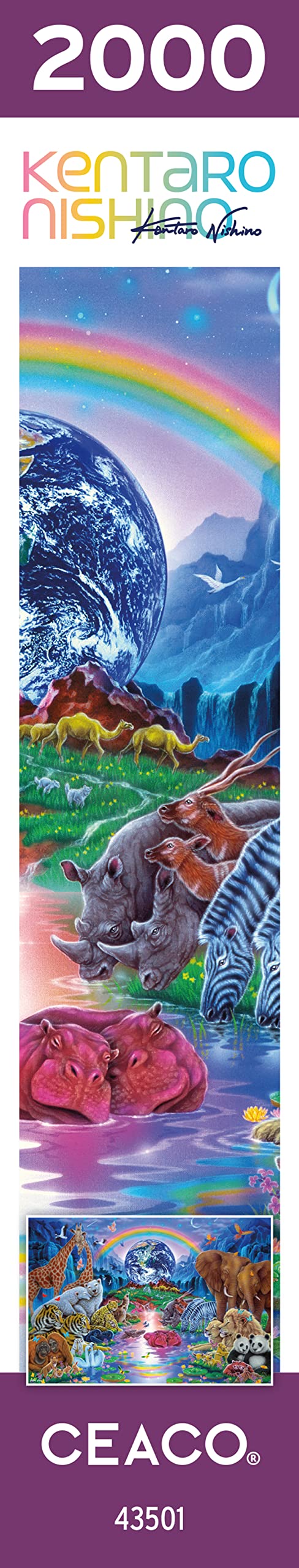 Ceaco - Kentaro Nishino - Family of The Earth - 2000 Piece Jigsaw Puzzle Ceaco