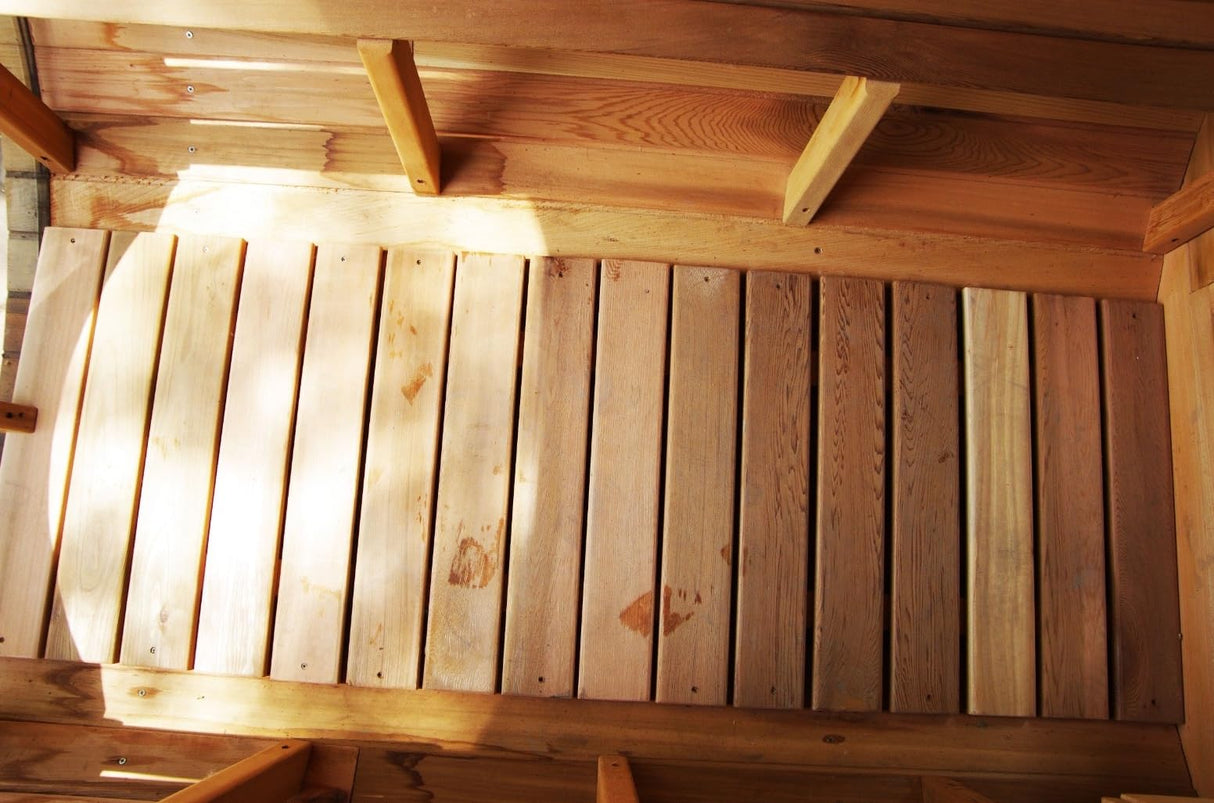 Outdoor Barrel Sauna for 4 Person, Hand Crafted from Premium Canadian Red Cedar, with Computer Control Panel, Stereo Speaker, and Panoramic Window - Curbside Delivery WoodArtSupply