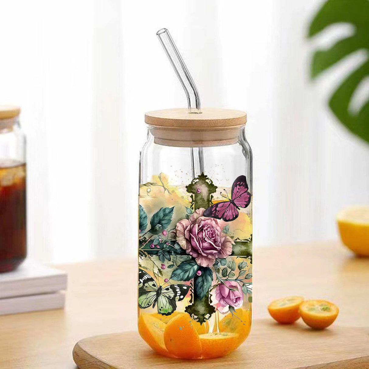 Jesus Faith UV Transfer Sticker 8 Sheet Waterproof 3D Cup Wraps Stickers for 16OZ Glass Mug Rub On Transfer Furniture Craft DIY Crafts AMONEYLS