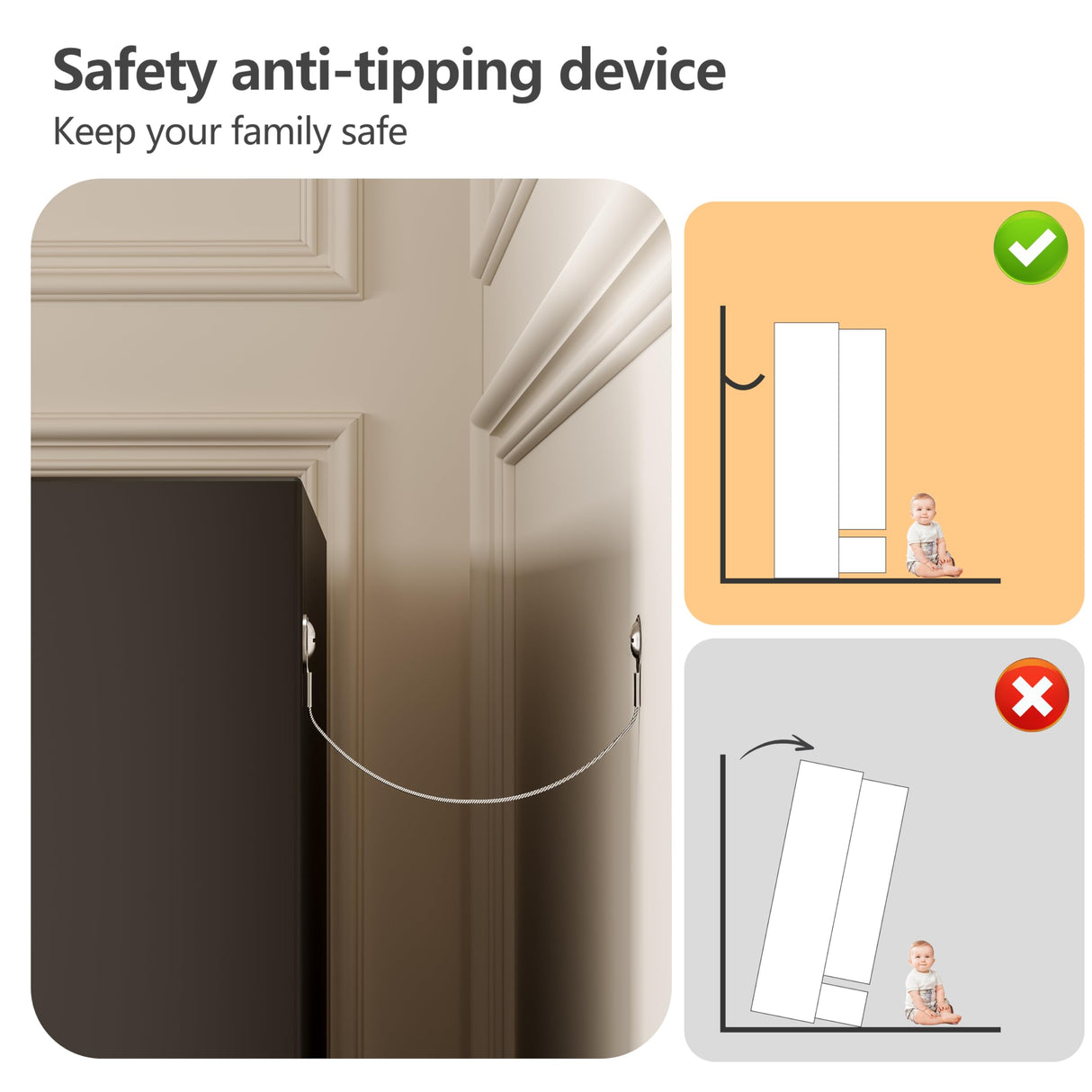 RIETERN Metal Armoire Wardrobe Closet, 71" Tall Bedroom Closet with Mirror, 2 Drawers, Adjustable Shelves, and Hanging Rod, Steel Clothes Closets and Storage, for Bedroom Black RISTERN