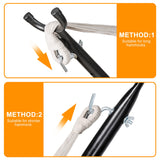 SUPER DEAL Portable 9FT Hammock Stand, Heavy Duty 2 Person 620 LBS Capacity Steel Hammock Frame with Portable Carrying Case, Adjustable 6 Optional Hook Positions, Weather Resistant Black SUPER DEAL