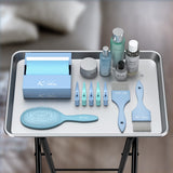 Aluminum Foldaway Folding Service Tray on Wheels K-Salon