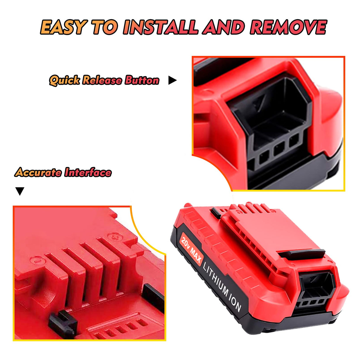 Fhybat 2 Packs 3.0Ah 20 Volt PCC680LP PCC682L Battery Compatible with Porter Cable 20V Battery Lithium PCC680L PCC681L PCC685L PCC685LP Fhybat