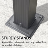 PURPLE LEAF 10' X 10' Outdoor Retractable Pergola with Sun Shade Canopy Patio Metal Shelter for Porch Beach Garden Pavilion Grill Gazebo Modern Yard Grape Trellis Gray Pergola with String Lights PURPLE LEAF