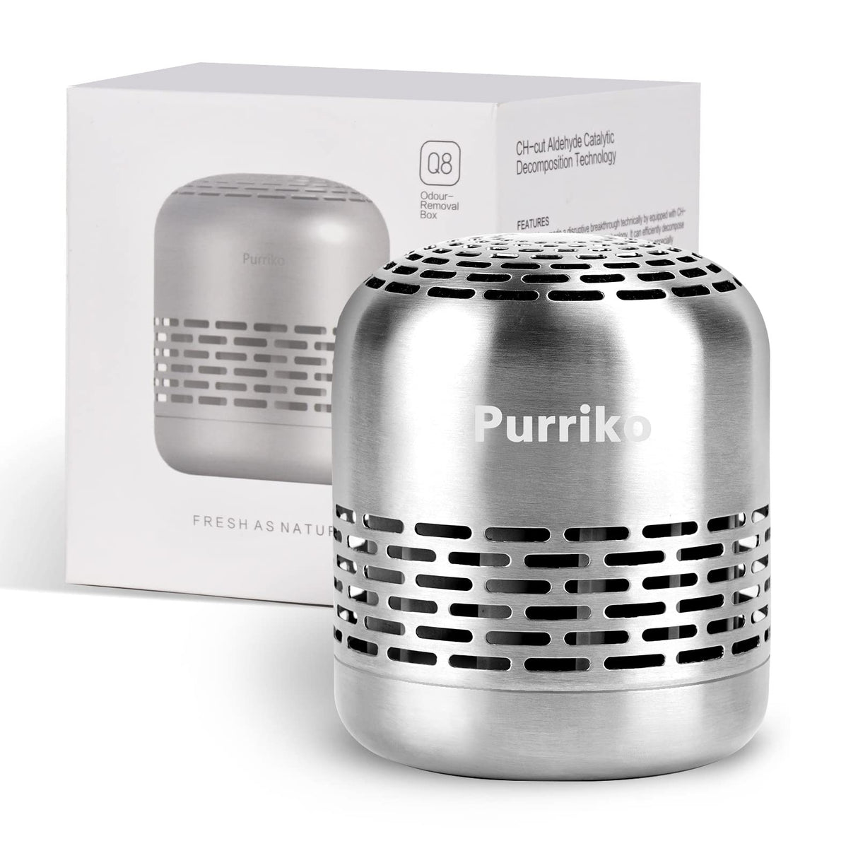 Refrigerator Deodorizer,Lasts for 10 Years,Refrigerator Odor Eliminator,Fridge Deodorizer,More Effective Than Baking Soda Bamboo Air Purifying Bags Purriko