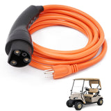 Gtouse Golf Cart Charger Power Cord Golf Cart Charging Cable Replacement Fits for Evolution ICON EV Golf Carts 120V Charging Power Cord Replaces 2.04.0620 Golf Cart Accessories Gtouse