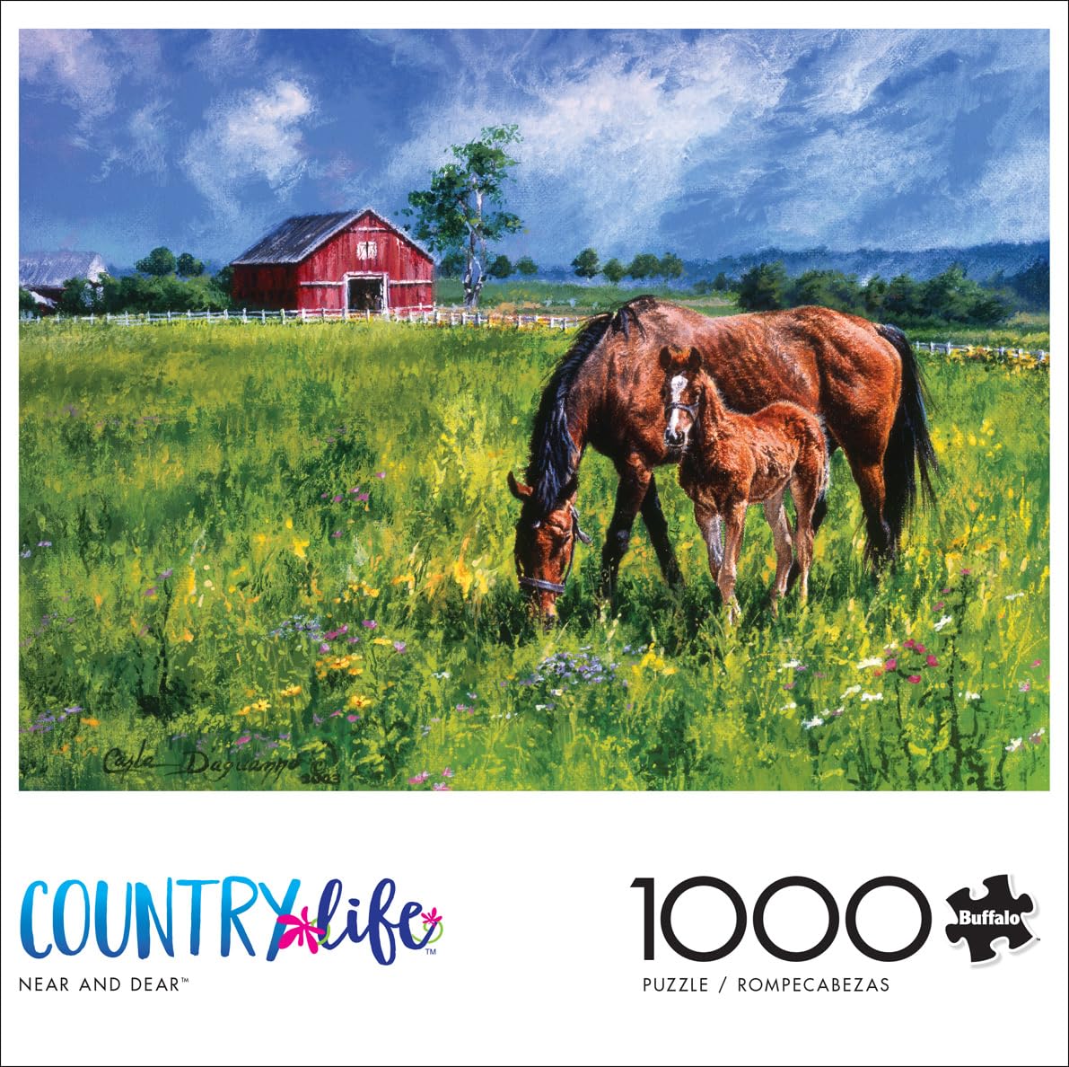 Buffalo Games - Carla D'aguanno - Near and Dear - 1000 Piece Jigsaw Puzzle for Adults -Challenging Puzzle Perfect for Game Nights - Finished Size is 26.75 x 19.75 Buffalo Games