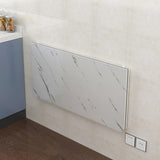 SKVSKV Fold Down Table, Floating Wall Desk for Small Spaces, Wall Mounted Folding Table,Functional Hanging Desk for Laundry Room Home Office Study Work Bench, Kitchen Dining (White 31.5"×15.7") SKVSKV