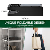 Bamboo Bathtub Caddy Tray Expandable for Luxury Bath, Bath Accessories & Table with Wine Glass Holder, Book Stand Bathroom Organizer with Extending Sides for Men/Women,Black BAMBUROBA