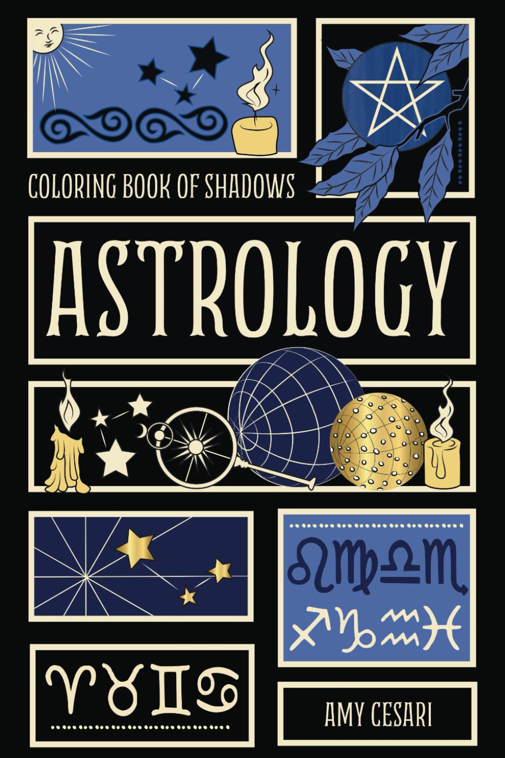 Coloring Book of Shadows: Astrology WoodArtSupply