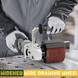 KUIMIT Handheld Metal Burnishing Machine,Electric Sander Polisher for Wood Stainless Steel Polishing,Lock Switch,Auxiliary Handle KUIMIT