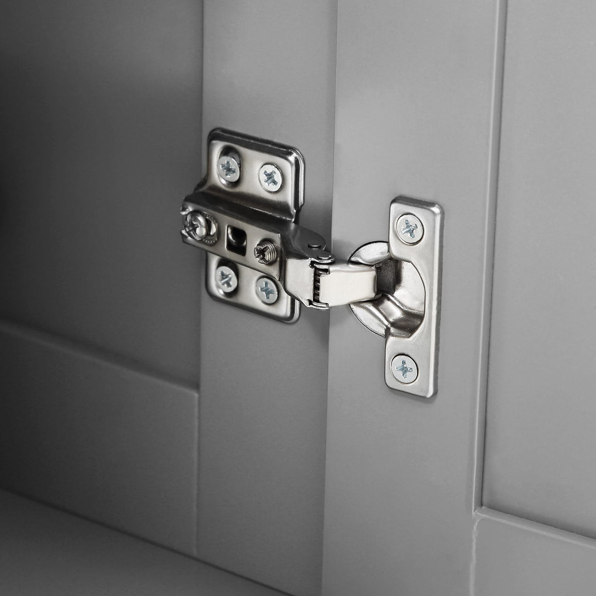 HOMCOM Rolling Island with Wheels for Kitchen, Portable Kitchen Island with Stainless Steel Top, Adjustable Shelves, 2 Drawers, Spice, Knife and Towel Rack, Gray HOMCOM