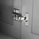 HOMCOM Rolling Island with Wheels for Kitchen, Portable Kitchen Island with Stainless Steel Top, Adjustable Shelves, 2 Drawers, Spice, Knife and Towel Rack, Gray HOMCOM