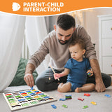 Diaodey Wooden Magnetic Fishing Game for Toddlers, Montessori Fine Motor Skills Toy with Letters and Numbers, Preschool Learning ABC and Puzzle Educational Toys Gift for 3 4 5+ Year Old Kids(2 Poles) Diaodey