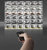 BPKADHY 2 Pcs Shoe Storage LED Smart Shoe Box, Auto-Opening Shoe Boxes Stackable Shoe Storage Organizer for Sneaker Display Case & Collection Crate White (2 PCS) BPKADHY