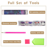 Ginfonr DIY 5D Diamond Art Kits for Adults, Cats Dogs Diamond Painting for Adults, Diamond Art Animals Full Drill, Diamond Art Kits Embroidery Rhinestone Craft for Home Wall Decor 12 * 16 Inch Ginfonr