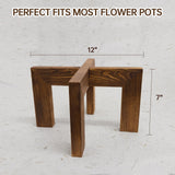 Adnkwolivt Indoor Plant Stand - Wooden Plant Stands Indoor 1 Pack, Floor Flower Pot Holder, Mid Century Planter Stand for Home Decor, Gift for Mothers Day, Plant Lovers, Housewarming Adnkwolivt