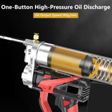 GOYERRNES 21V Cordless Grease Gun,15000 PSI Professional Electric Grease Gun Kit with 2PCS 21V 3000mAH Rechargeable Battery GOYERRNES