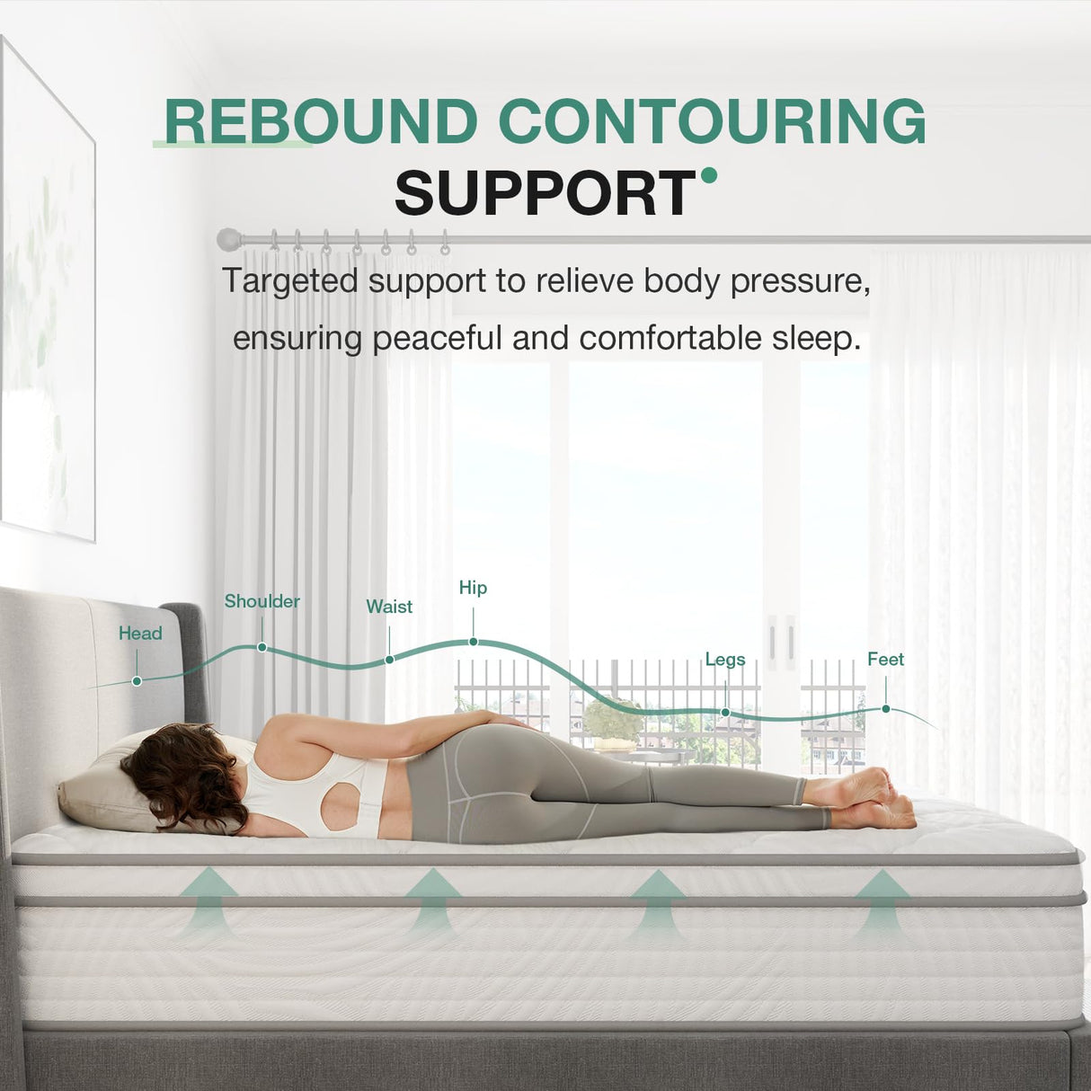 Novilla Twin Mattress 8 inch, Twin Bed Mattress in a Box, Hybrid Mattress with Comfortable & Durable Support, Twin Size Mattress for Back Pain Relief & Support, Certipur-Us Certified Novilla