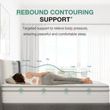 Novilla Twin Mattress 8 inch, Twin Bed Mattress in a Box, Hybrid Mattress with Comfortable & Durable Support, Twin Size Mattress for Back Pain Relief & Support, Certipur-Us Certified Novilla