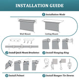 Shade&Beyond Outdoor Roller Shades 6' W x 8' H Mocha Patio Roll Up Blinds with Aluminum Valance 220GSM Exterior Shade Cloth Roll for Porch Gazebo Pergola Balcony Backyard Shade&Beyond