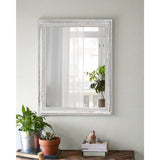 MWAZZLL Wall Mirror with Rustic Wood Frame Rectangle Mirrors for Wall Decorative Hanging Mirror for Bathroom Bedroom Farmhouse Living Room Small MWAZZLL
