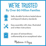 Melissa & Doug Wooden Toy Chest - White Furniture for Playroom - Kids Toy Box, Wooden Storage Organizer, Children's Furniture Melissa & Doug