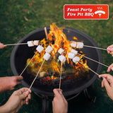 SINGLYFIRE 22 inch Fire Pit for Outside Outdoor Wood Burning Small Bonfire Pit Steel Firepit Bowl for Patio Camping Backyard Deck Picnic Porch,with Spark Screen,Log Grate,Poker SINGLYFIRE