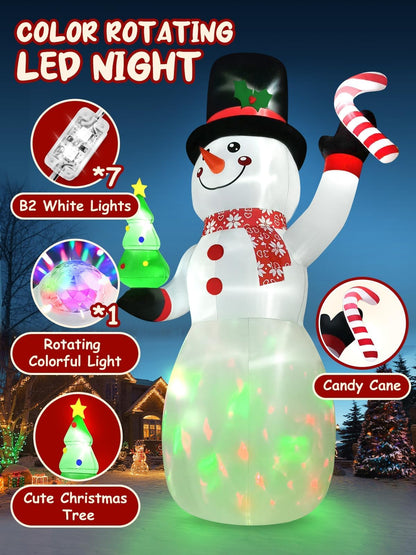 Kalolary 20 FT Christmas Inflatables Snowman Christmas Outdoor Decorations Blow Up Yard with Built-in LEDs for Indoor Outdoor Decor